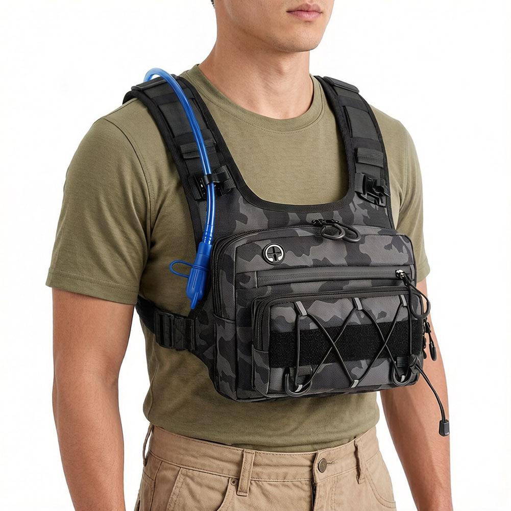 Cycling Gear Organizer Bag - Running Chest Pack Hydration Vest For