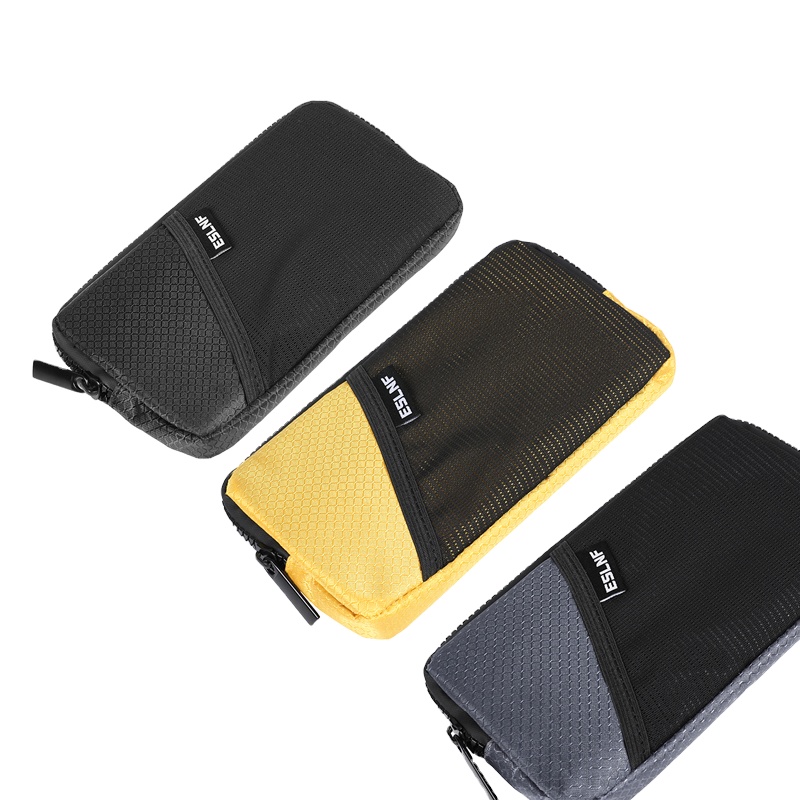 Cycling Gear Organizer Bag - Lightweight Portable Bike Coins Wallet Document