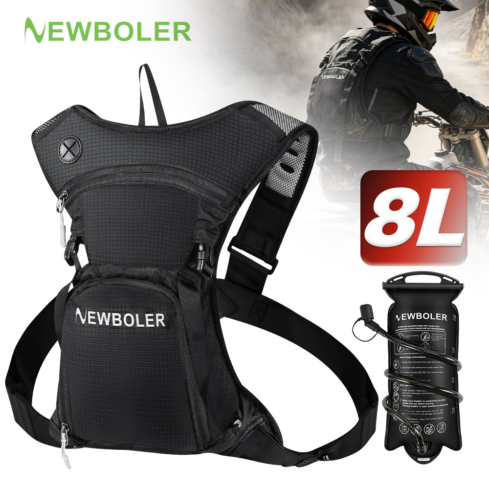 Cycling Gear Organizer Bag - NEWBOLER 8L Motorcycle Cycling Hydration Pack