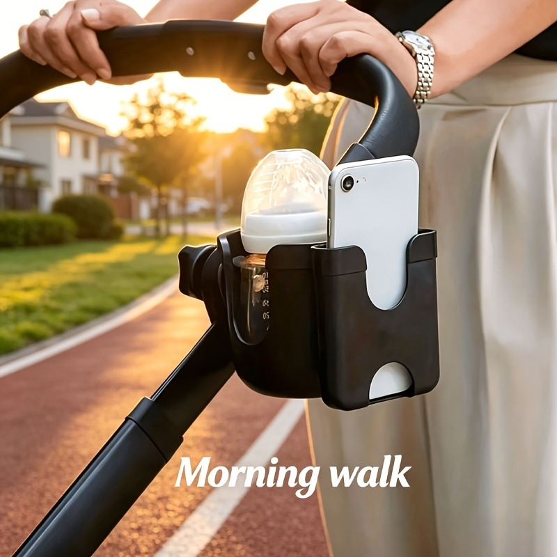 Water Bottle Holder - 2-in-1 Universal Stroller Water Cup Holder