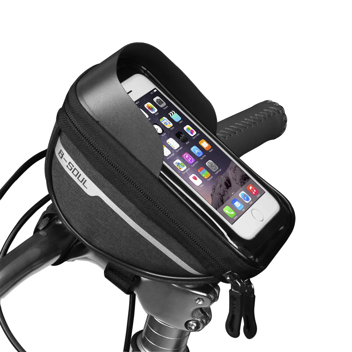 Cycling Gear Organizer Bag - Waterproof Touch Screen Bike Handlebar Bag