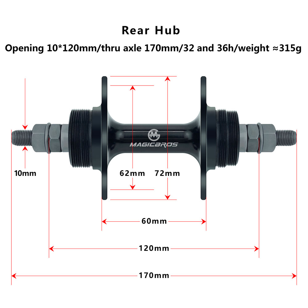 MAGICBROS Fixed Gear Bike Hub  - Cycling Gear Hub 评论和价格