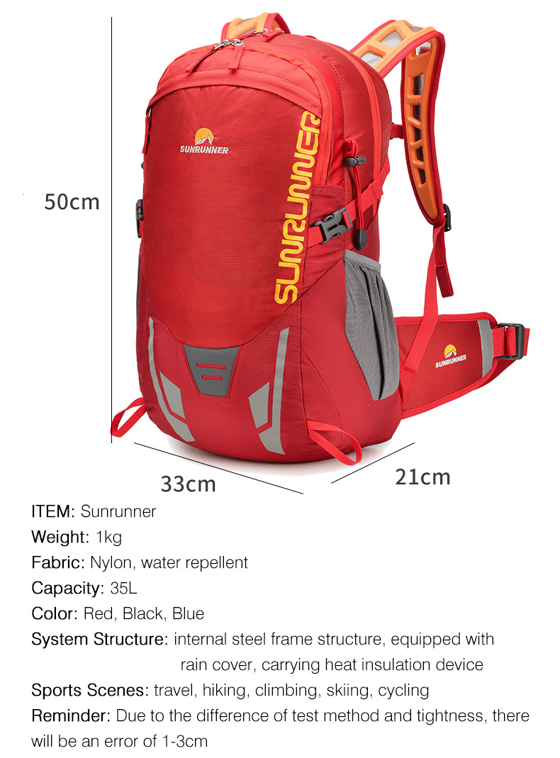 35L Hiking Backpack Bag Large  - Cycling Gear Organizer Bag 评论和价格