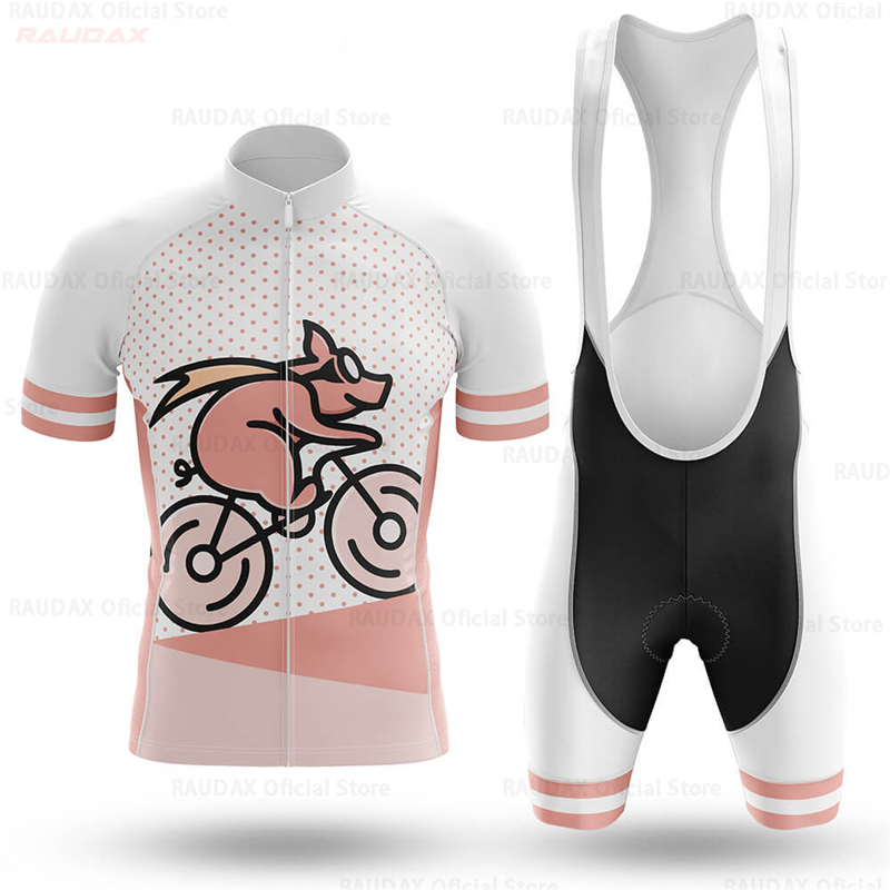 Men's Funny Pig Cartoon Anime  - Cycling Gear Lycra 评论和价格