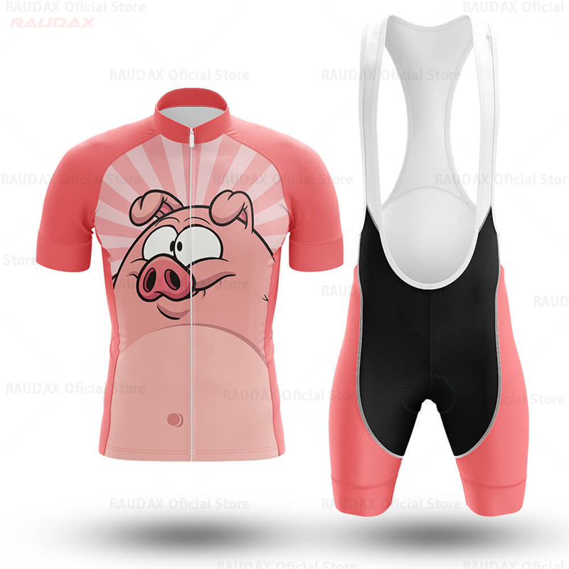 Men's Funny Pig Cartoon Anime  - Cycling Gear Lycra 评论和价格