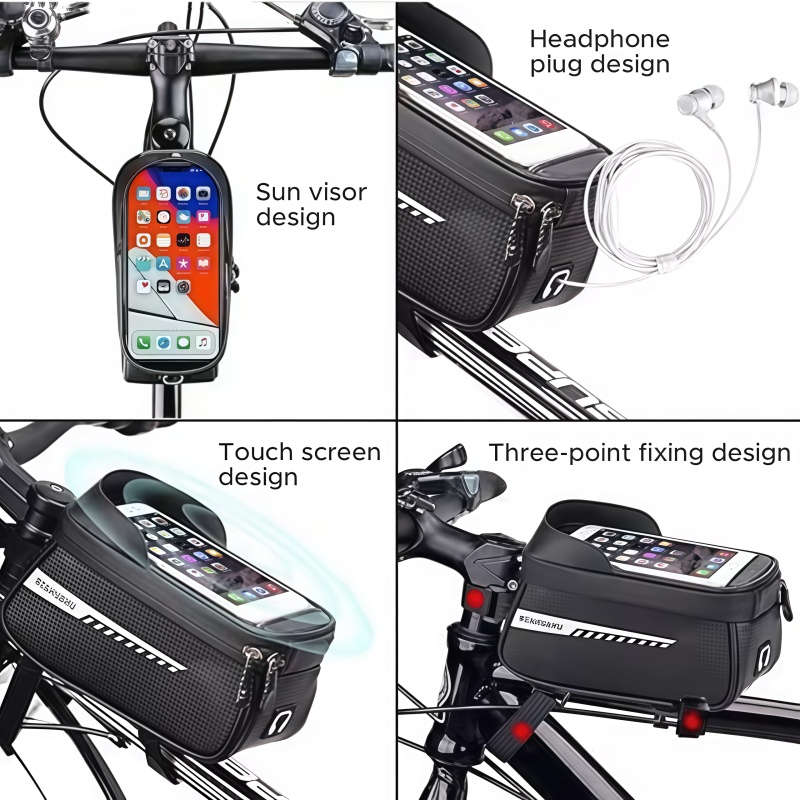 Waterproof Sun Visor Touch Scr - Cycling Gear Organizer Bag 评论和价格