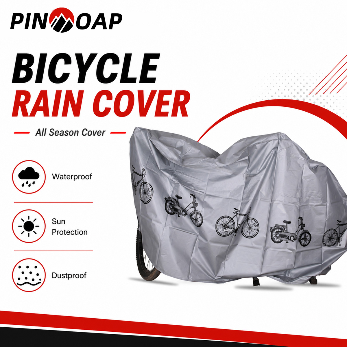 PINMOAP Universal Bicycle Rain - Cycling Gear Organizer Bag 评论和价格