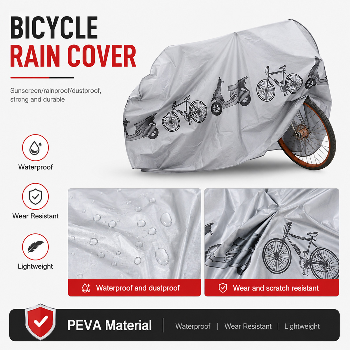PINMOAP Universal Bicycle Rain - Cycling Gear Organizer Bag 评论和价格