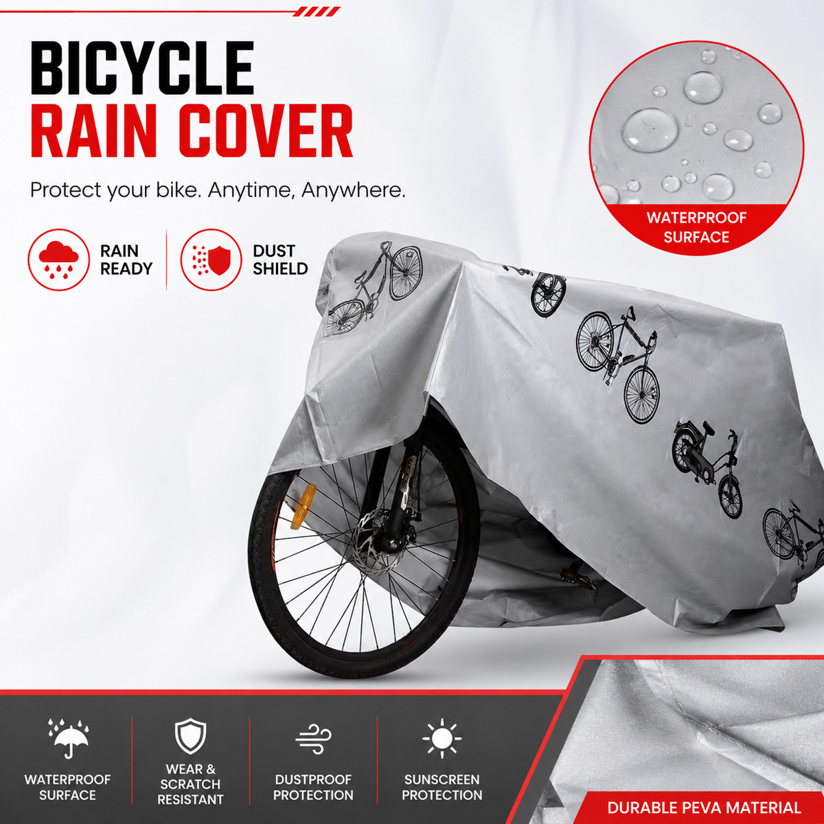 PINMOAP Universal Bicycle Rain - Cycling Gear Organizer Bag 评论和价格