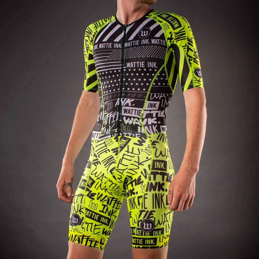 Wattie Ink Men Skinsuit Cyclin - Triathlon Cycling Kit 评论和价格
