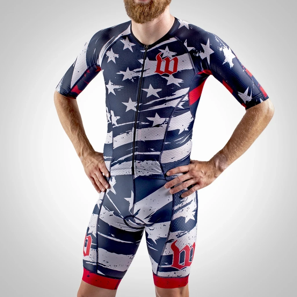Wattie Ink Men Skinsuit Cyclin - Triathlon Cycling Kit 评论和价格