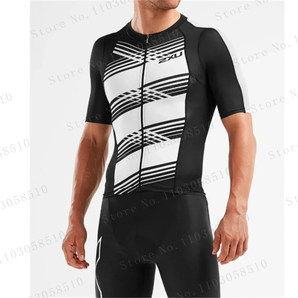 zxuful Black White Triathlon S - Triathlon Cycling Kit 评论和价格
