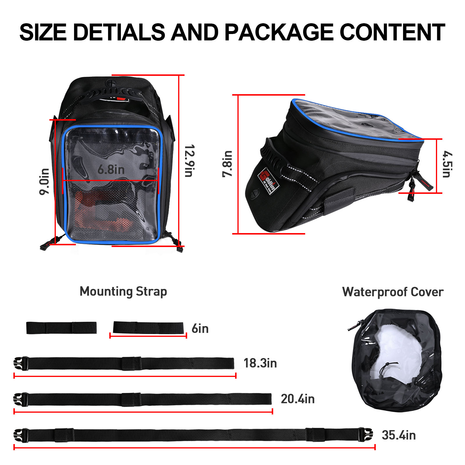 Large Capacity Expandable Moto - Cycling Gear Organizer Bag 评论和价格