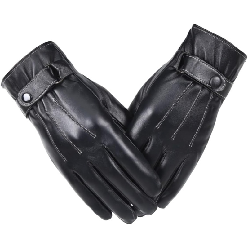 Men's Gloves PU Leather Plush  - Cycling Hand Gear 评论和价格